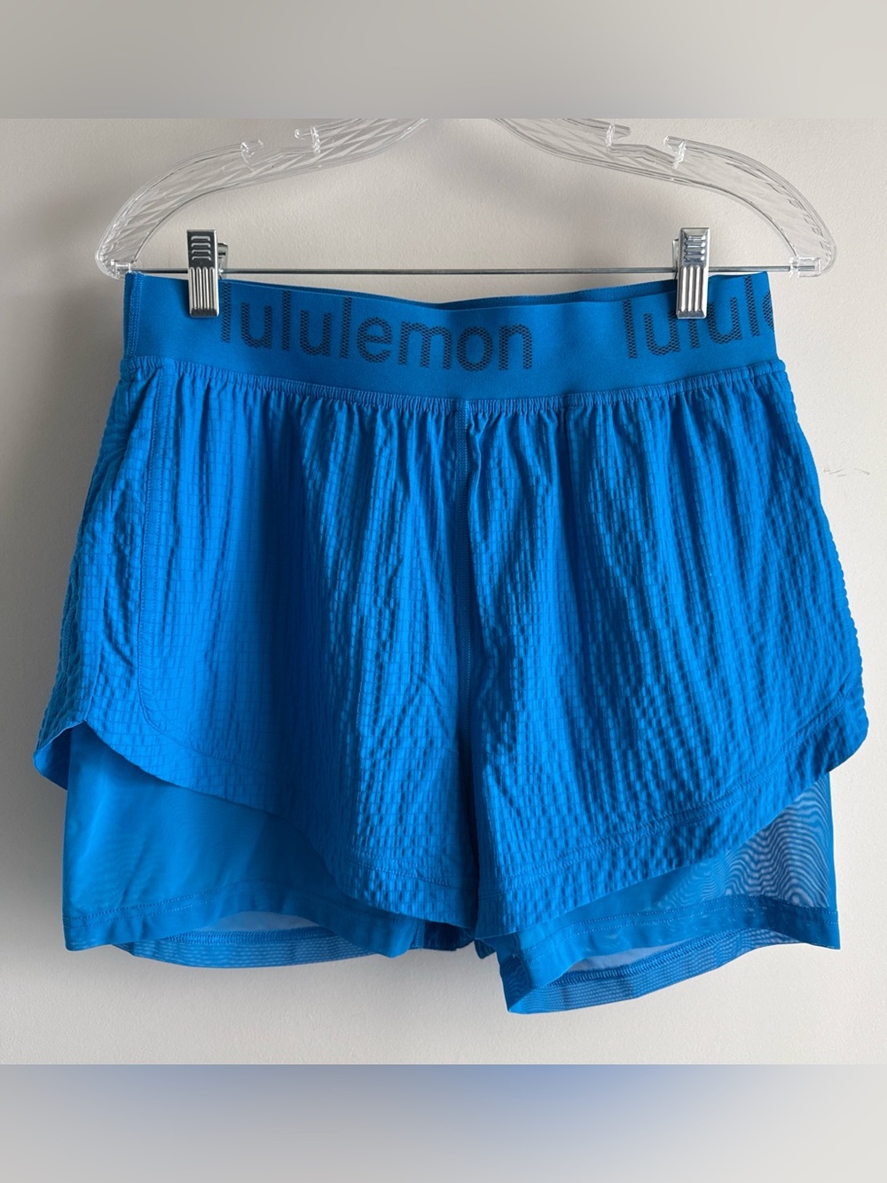 lululemon athletica Electric Blue Layered Running Shorts